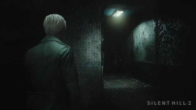 The dark corridor in silent hill